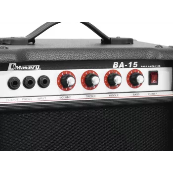 DIMAVERY BA-15 Ενισχυτής μπάσου combo 15W Μαύρο 26363005