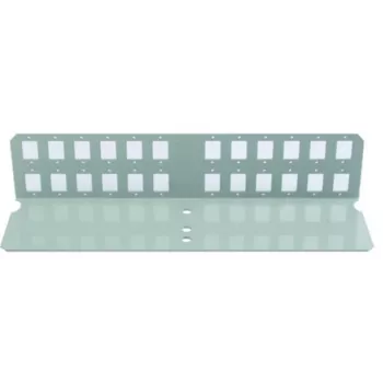Telegärtner Μπροστινό πλαίσιο οπτικών ινών για 12xSC-Duplex ή ST/SC-Duplex, Ανοιχτό γκρι H02025A0328