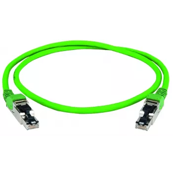 Telegärtner 100017345 καλώδιο δικτύου RJ45, καλώδιο patch CAT 5 πράσινο με προστασία από τσάκισμα