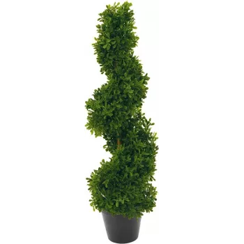EUROPALMS Spiralbaum τεχνητό φυτό, 61cm, πράσινο, μαύρη γλάστρα 82600009