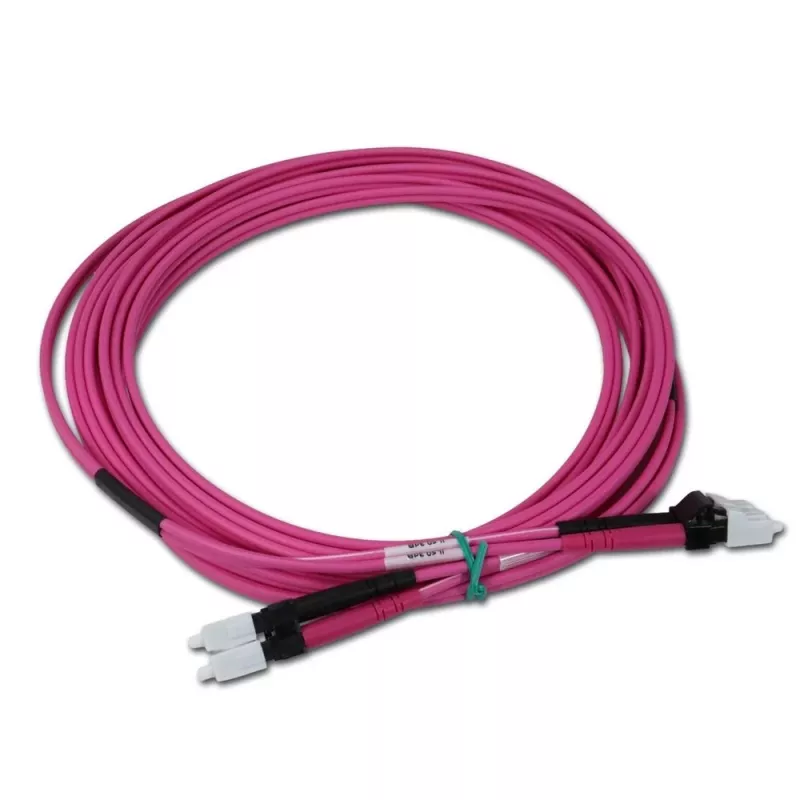 Telegärtner LC σε LC Multimode OM4 καλώδιο patch οπτικής ίνας, 5m, βιολετί