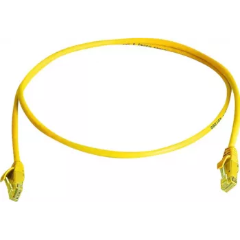 Telegärtner L00000A0294 Cat6 U/UTP Καλώδιο Patch RJ45, 0,5m, Κίτρινο