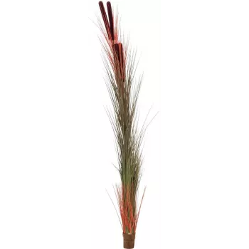 EUROPALMS Τεχνητό Καλάμι με Στάχυα, Ανοιχτό Καφέ, 152cm 82505856