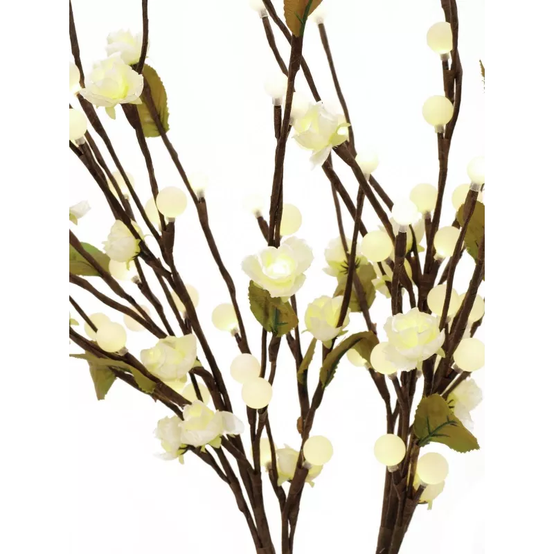 EUROPALMS Τόξο Καμέλιας με LEDs, Λευκό, 50cm 83330310