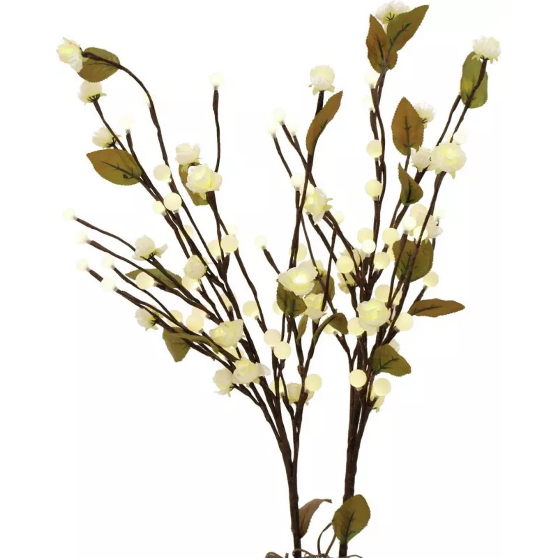 EUROPALMS Τόξο Καμέλιας με LEDs, Λευκό, 50cm 83330310