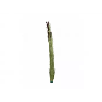 EUROPALMS Τεχνητό Καλάμι με Στάχυα, Ανοιχτό Πράσινο, 152cm 82505855