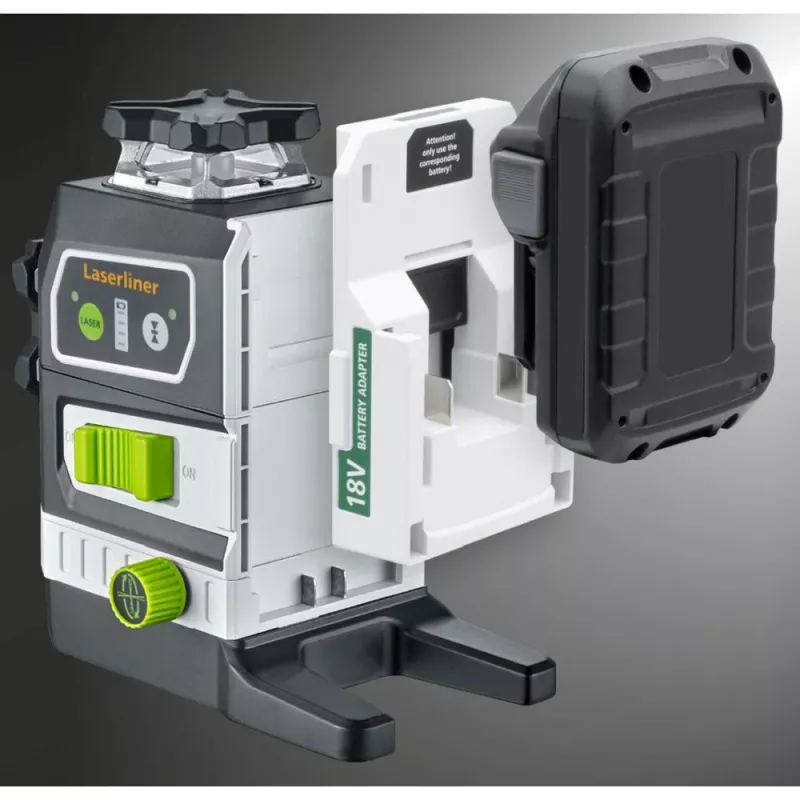 Laserliner PowerPlane-Laser 3G Multi-18V Green 3 x 360° Επίπεδο Λέιζερ (Βασική Μονάδα) 036.380L