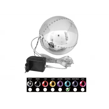EUROPALMS LED Χιονόμπαλα 15cm, Ice Blue 83501241