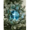 EUROPALMS LED Χιονόμπαλα 15cm, Ice Blue 83501241