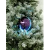 EUROPALMS LED Χιονόμπαλα 8cm, Λιλά, Συσκευασία 5 τεμ. 83501240