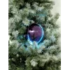 EUROPALMS LED Χιονόμπαλα 15cm, Λιλά 83501248