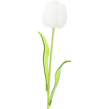 EUROPALMS Crystal Tulip Τεχνητό λουλούδι, λευκό, 61cm, συσκευασία 12 τεμ. (82600204)