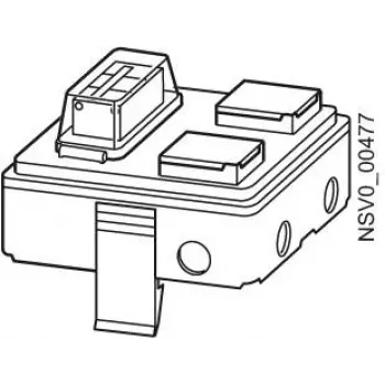 SIEMENS BD2-AK1/2SD163FIA Κουτί εξόδου 16A 2x1-πολικό με διακόπτη φορτίου ασφαλείας (BVP:660870)