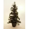 EUROPALMS Διακοσμητική μπάλα 7cm, μαύρο, συσκευασία 6 τεμ. (83501253)