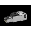 TELEGÄRTNER 100040203 RJ45 Keystone module Cat.6A θωρακισμένο χωρίς εργαλεία IDC