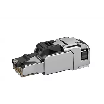TELEGÄRTNER 100039917 RJ45 επιτόπου συναρμολογούμενος σύνδεσμος Cat.6A θωρακισμένος ανοξείδωτος χάλυβας