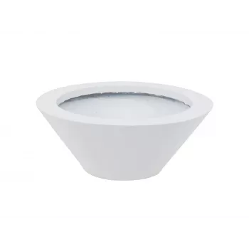 EUROPALMS Leichtsinn Bowl-15 διακοσμητικό μπολ, Λευκό, Γυαλιστερό 83011822