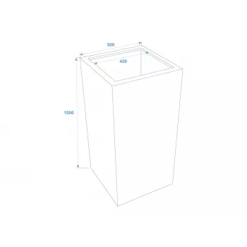 EUROPALMS Leichtsinn Box-100 Κόκκινο Γυαλιστερό Διακοσμητικός κύβος σκηνικών 83011853