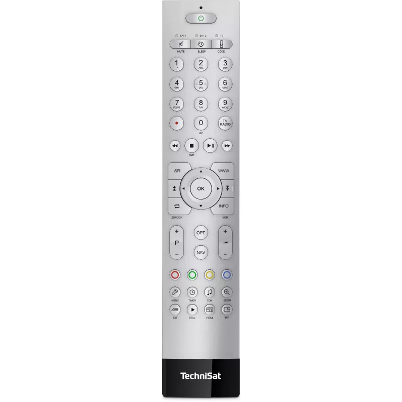TechniSat TechniControl II ALU Ασημί Καθολικό τηλεχειριστήριο (FB Code TV) 0002/3859