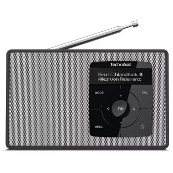 TechniSat DIGITRADIO 2 DAB+ FM Bluetooth Ρολόι ραδιοφώνου Μαύρο/Λευκό 0002/3910