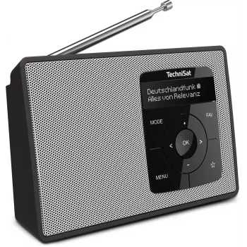TechniSat DIGITRADIO 2 DAB+ FM Bluetooth Ρολόι ραδιοφώνου Μαύρο/Λευκό 0002/3910