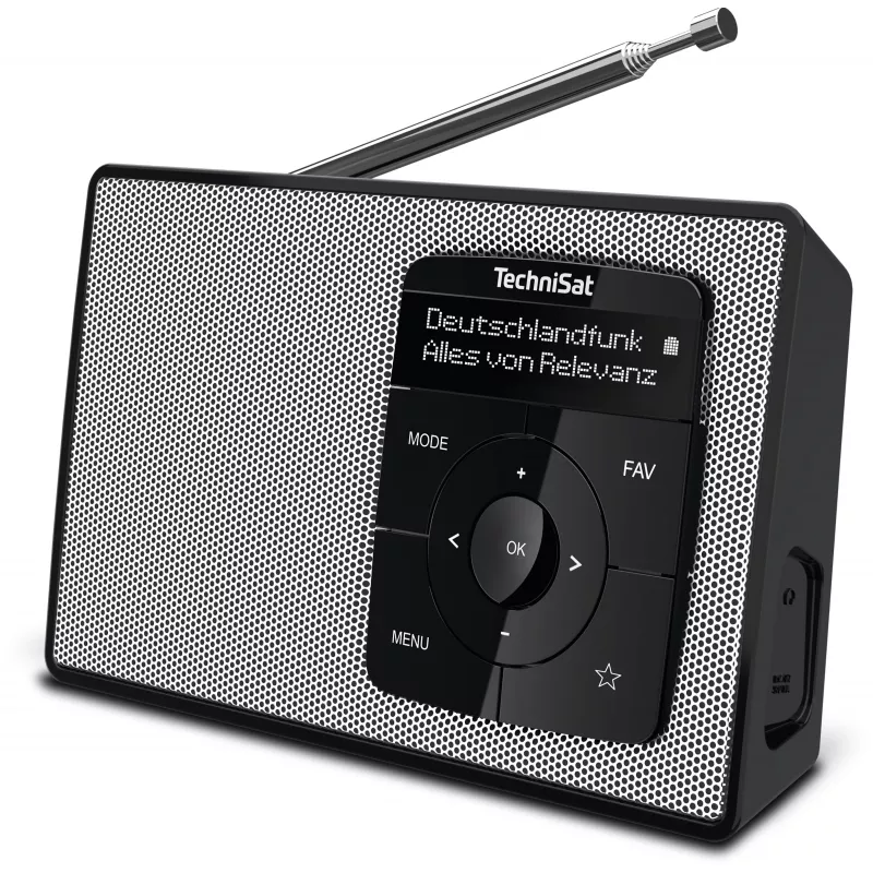 TechniSat DIGITRADIO 2 DAB+ FM Bluetooth Ρολόι ραδιοφώνου Μαύρο/Λευκό 0002/3910