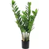 EUROPALMS Zamifolia Τεχνητό φυτό ZZ, 70 cm, Μαύρη γλάστρα 82600153