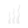 EUROPALMS Design Βάζο WAVE-125, Λευκό 83011905