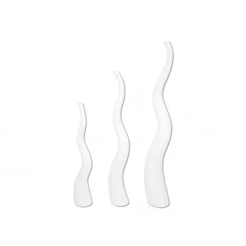 EUROPALMS Design Βάζο WAVE-125, Λευκό 83011905