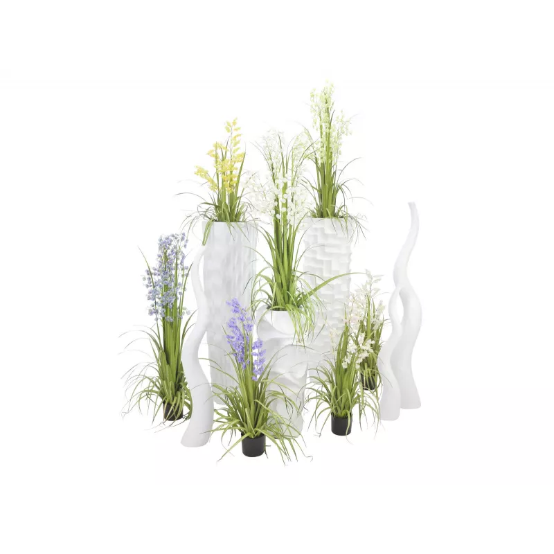 EUROPALMS Design Βάζο WAVE-125, Λευκό 83011905