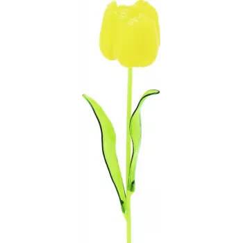 EUROPALMS Crystal Tulip Τεχνητό λουλούδι, Κίτρινο, 61 cm, συσκευασία 12 τεμ. 82600207