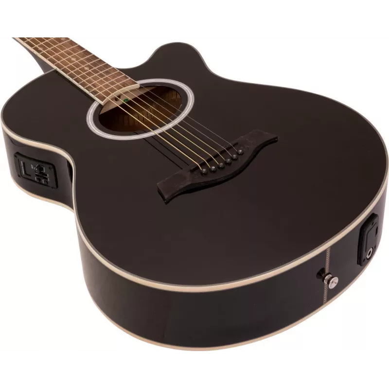 DIMAVERY AW-400 Κιθάρα western, μαύρη 26235089