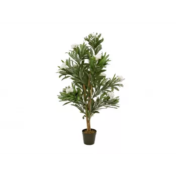 EUROPALMS Δέντρο πικροδάφνης, τεχνητό φυτό, λευκό, 120 cm (82507246)