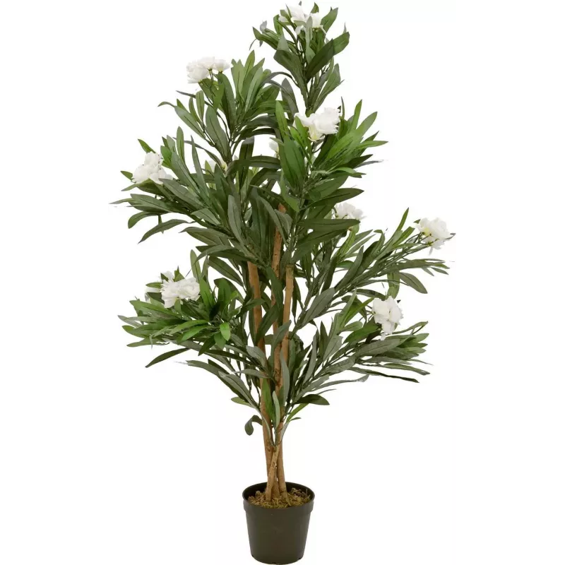 EUROPALMS Δέντρο πικροδάφνης, τεχνητό φυτό, λευκό, 120 cm (82507246)