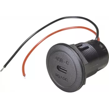 ProCar Power USB-C Υποδοχή εντοιχισμού PD/QC 50W 12/24V DC, χωρίς LED 67351990