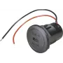 ProCar Power USB-C Υποδοχή εντοιχισμού PD/QC 50W 12/24V DC, χωρίς LED 67351990