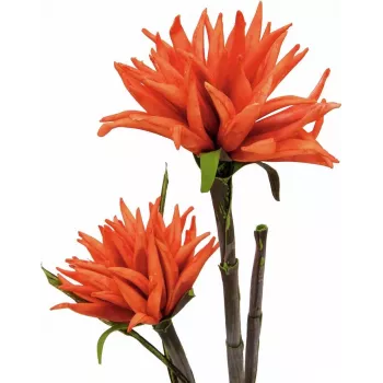 EUROPALMS Dahlia (EVA), τεχνητό φυτό, πορτοκαλί, 100cm (82532006)