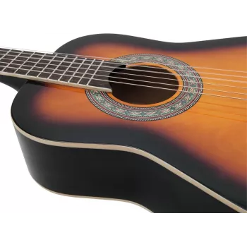 Dimavery AC-303 Κλασική κιθάρα 1/2 Sunburst 535 mm Κλίμακα 6 χορδών