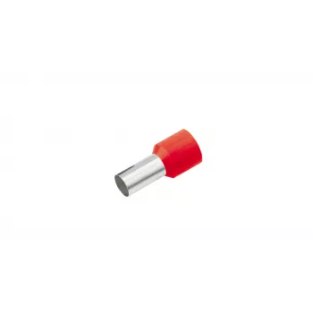Cimco 187220 Ημιαπομονωμένος ακροδέκτης 1,5 mm² Κόκκινο, 100 τεμ.