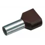 Cimco 187707 Διπλός ακροδέκτης 1,5 mm² μερικώς μονωμένος μαύρο 100 τεμ.
