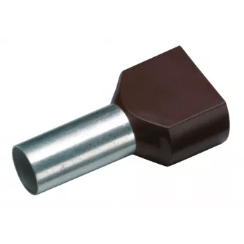 Cimco 187723 Διπλός ακροδέκτης 1,5 mm² μερικώς μονωμένος μαύρο 100 τεμ.