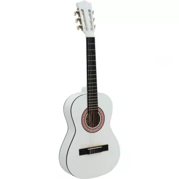 Dimavery AC-303 Κλασική κιθάρα 1/2 λευκή - σώμα φλαμουριάς, κλίμακα 535 mm