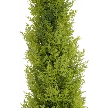 EUROPALMS Τεχνητό φυτό κυπαρίσσι Leyland, 120 cm, πράσινο φύλλωμα, μαύρη γλάστρα 82606964