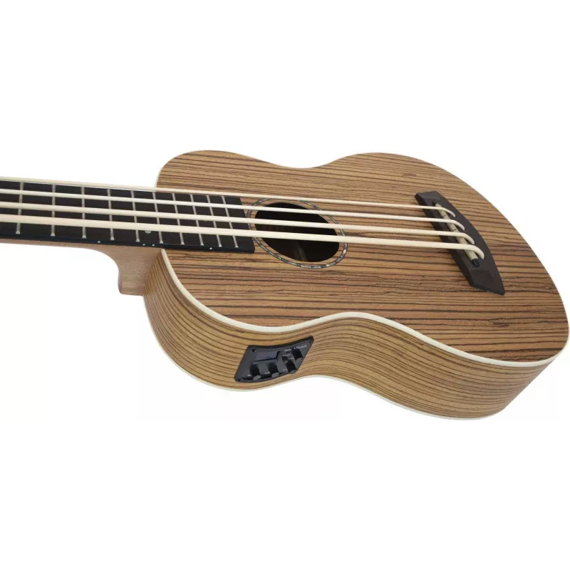 DIMAVERY UK-700 Μπάσο ουκουλέλε, Zebrawood 26255850
