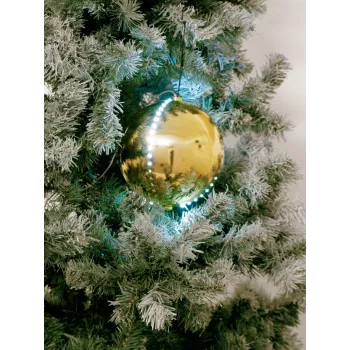 EUROPALMS LED χιονόμπαλα 15cm, χρυσό 83501245