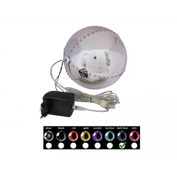 EUROPALMS LED χιονόμπαλα 15cm, σκούρο μπλε 83501247