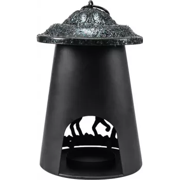 EUROPALMS ηλιακό φανάρι γάτας, 23cm, θερμό λευκό LED, IP44 εξωτερικό φωτιστικό κήπου 83505110