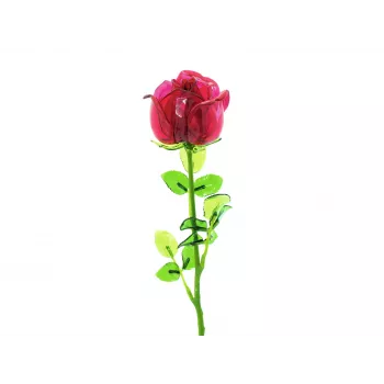 EUROPALMS Crystal Rose Τεχνητό λουλούδι, βουργουνδί, 81cm 82600209