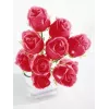EUROPALMS Crystal Rose Τεχνητό λουλούδι, βουργουνδί, 81cm 82600209