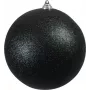 EUROPALMS Διακοσμητική μπάλα 20 cm, μαύρο, glitter 83501278